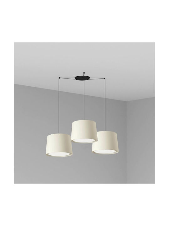 Faro Barcelona Conga Pendant Light Three-Light for Socket E27 White