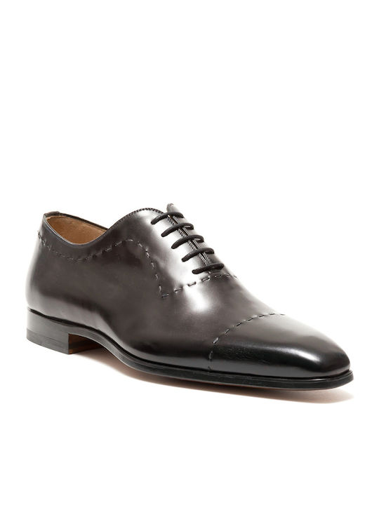 Perlapura Handmade Men's Leather Dress Shoes Gray