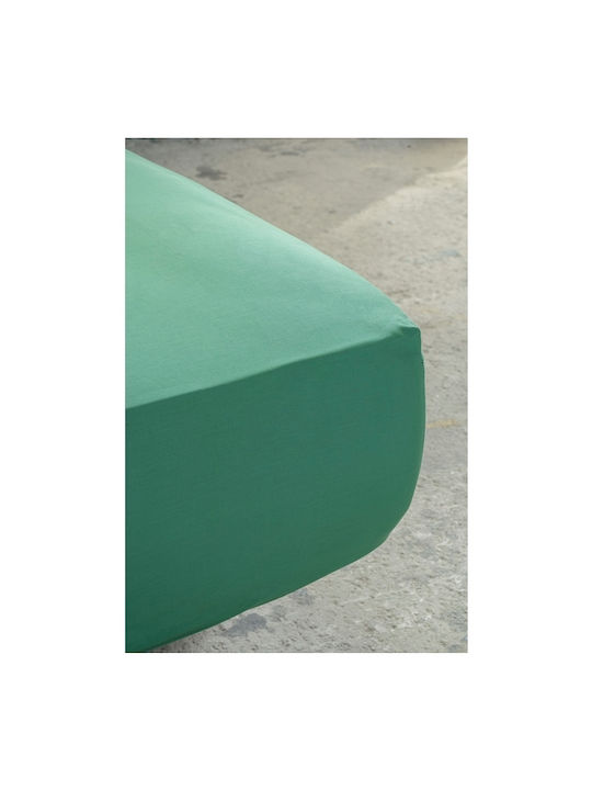 Nima Sheet Super-Double 240x260cm. Unicolors 27923 Jungle Green