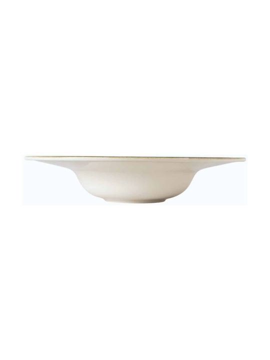 By Bone Ambience Teller Untiefe aus Porzellan Gelb mit Durchmesser 27cm 6Stück