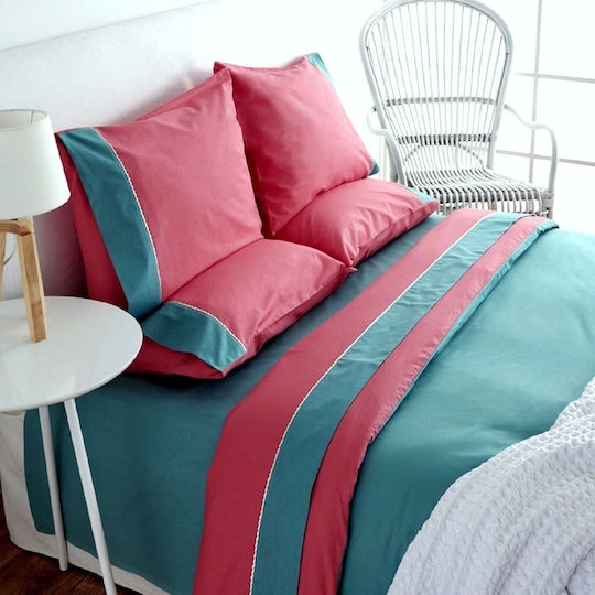 SB Home Simi Coral Σετ Μονό 3τμχ 170x260εκ. Κοραλί SB Home Simi Coral Σετ Μονό 3τμχ 170x260εκ. Κοραλί
