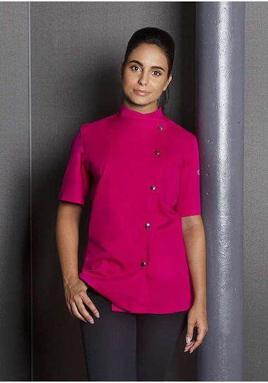 Karlowsky Coat Chef Female Pink with Short Sleeve