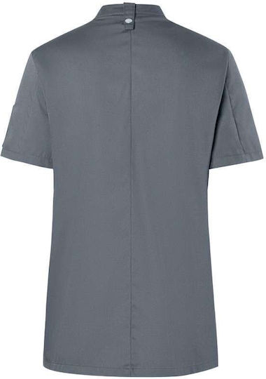 Karlowsky Coat Chef 100% Cotton made Female Gray with Short Sleeve