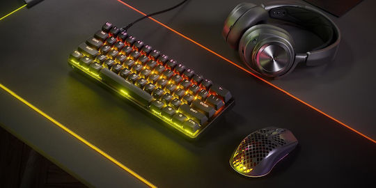 SteelSeries Apex Pro Mini Ηall Effect Gaming Πληκτρολόγιο 60% με RGB φωτισμό (Αγγλικό US)