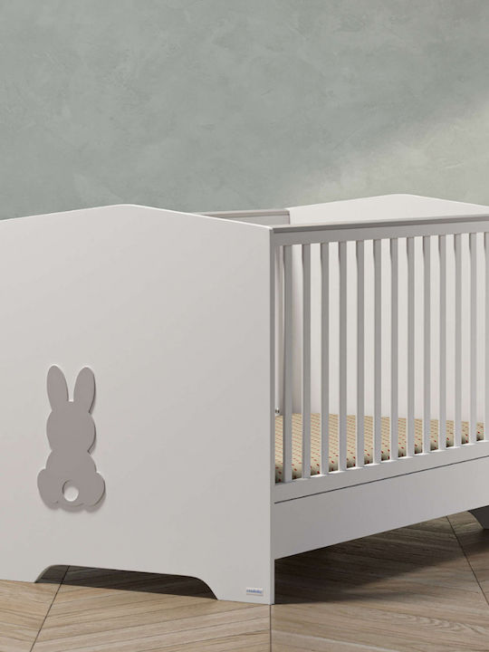 Casababy Babybett Kaninchen Weiß & Grau