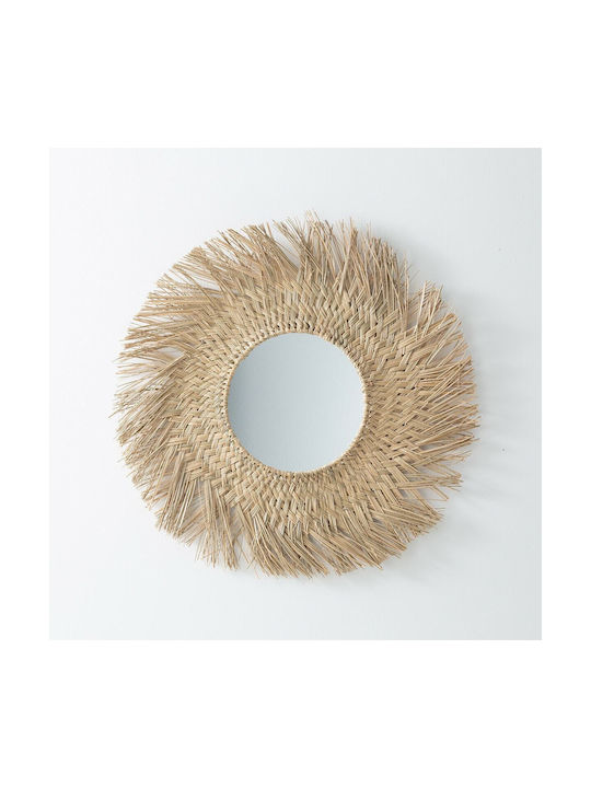 La Redoute Interieurs Wandspiegel mit Beige Rahmen Durchmesser 77cm 1Stück