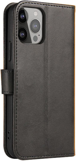 Hurtel Magnet Book Δερματίνης Μαύρο (Vivo Y16)