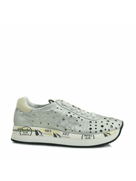 Premiata Conny Anatomical Sneakers Silver