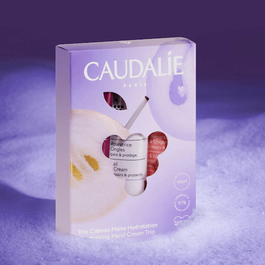 Caudalie Moisturising Hand Cream Trio Σετ Περιποίησης για Ενυδάτωση 3τμχ