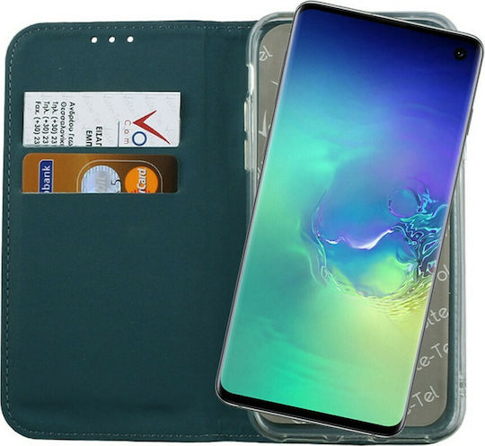 Volte-Tel Pocket Magnet Book Piele artificială Albastru (Galaxy S10)