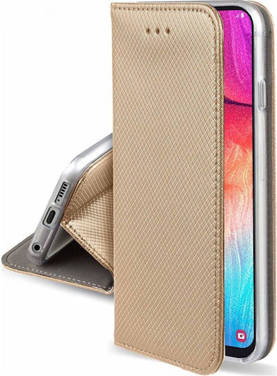 Senso Book Δερματίνης Χρυσό (Galaxy S10e)