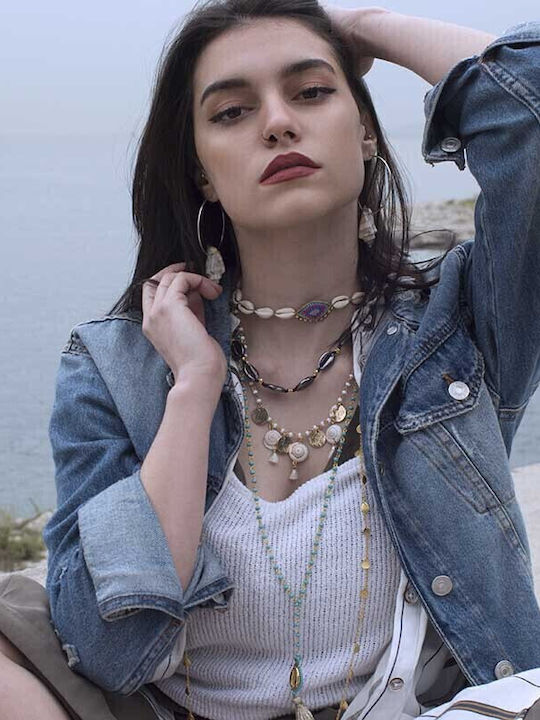 Theodora's Jewellery Choker Μαύρο