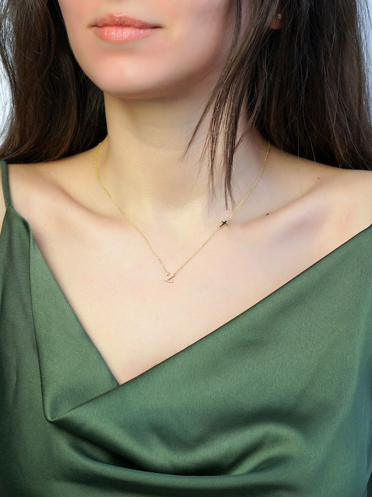 Kiriakos Gofas Charm Monogramm "Λ" aus Gold 9 K