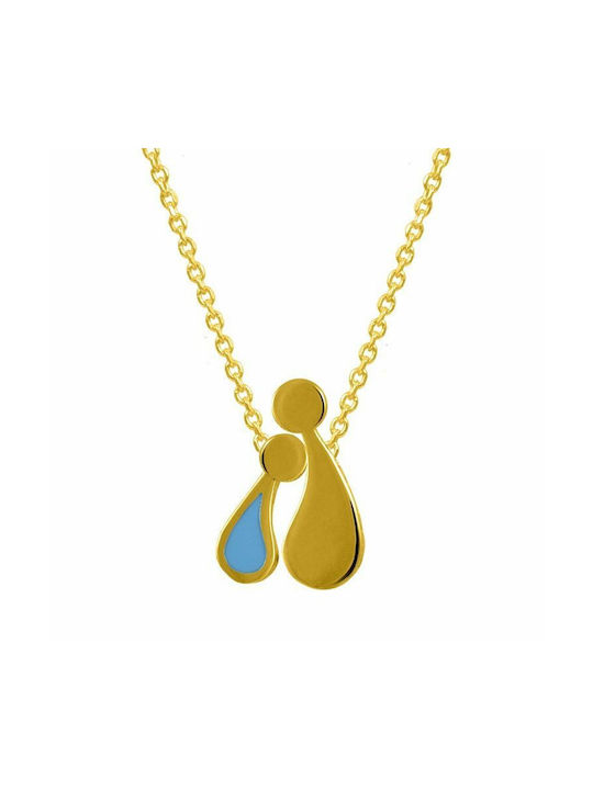 Amor Amor Necklace Family from Gold Plated Silver