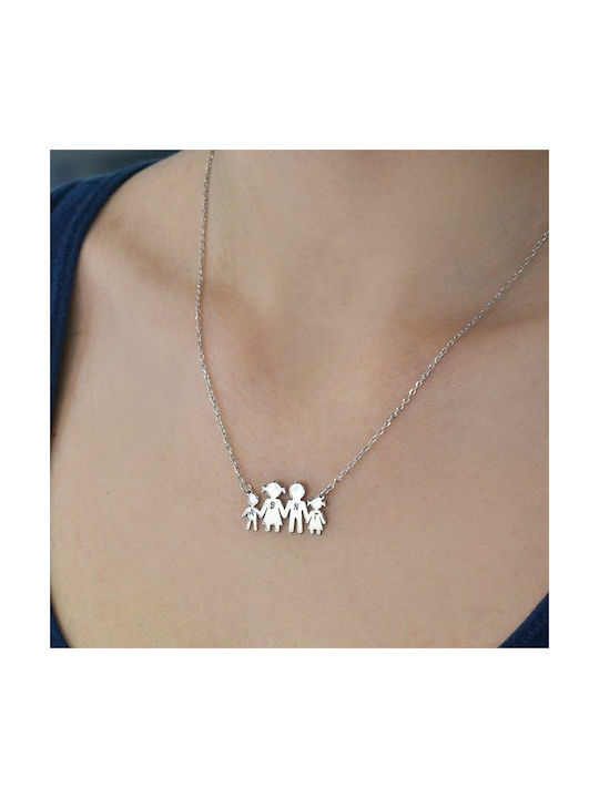 Amor Amor Necklace Family from Silver