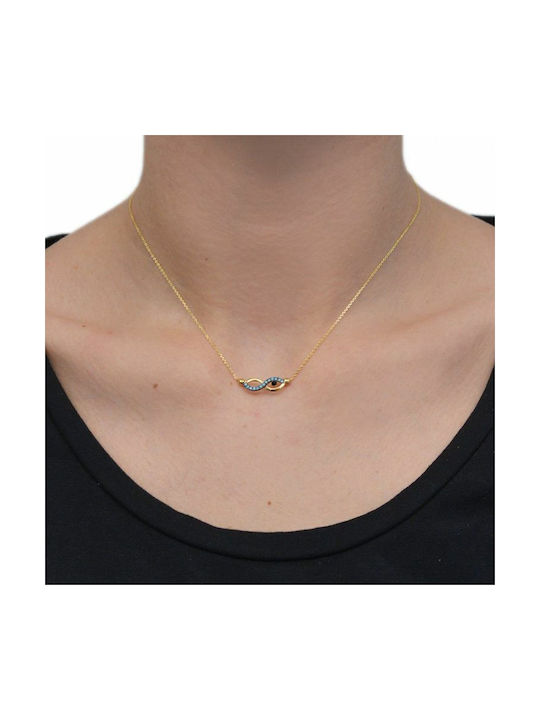 Amor Amor Necklace Infinity from Gold Plated Silver