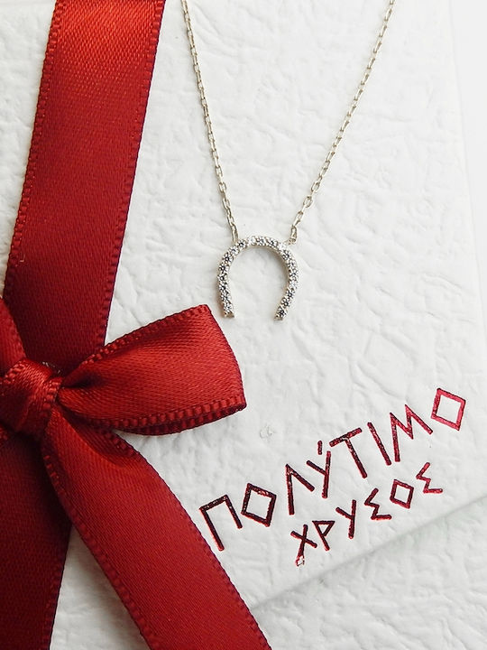 Art d or Κολιέ από Λευκόχρυσο 14Κ