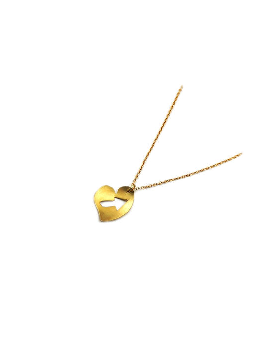 Polytimo Halskette mit Design Herz aus Silber