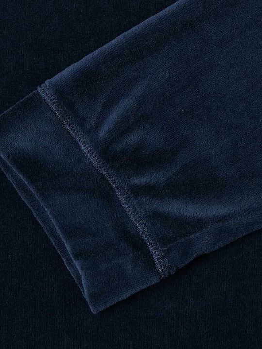 Moze Long Sleeve Blouse Blue