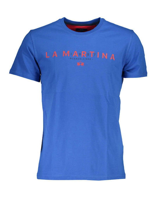 La Martina Men's Short Sleeve T-shirt BLUE