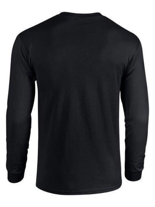 Takeposition Beer O'clock Men's Long Sleeve Blouse BLACK