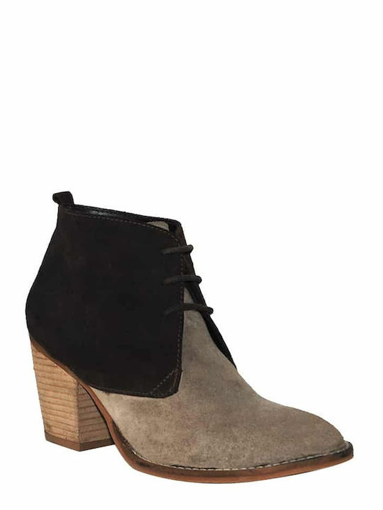 Jeffrey Campbell Xavier Lace Up Μποτάκια Μπεζ