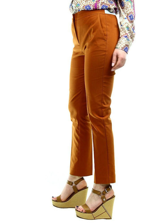 MY T Women's Cotton Trousers Ecaille