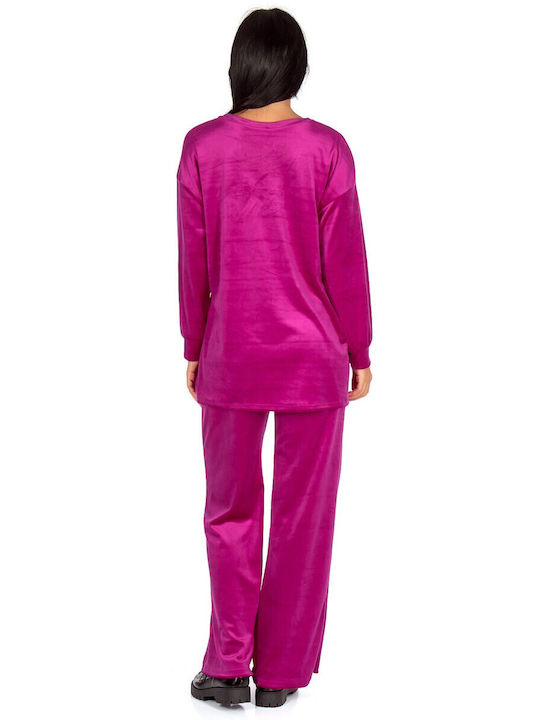 Women's Fuchsia Set with Pants