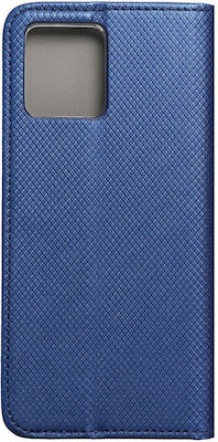 Smart Synthetic Leather Book Navy Blue (Moto G72)