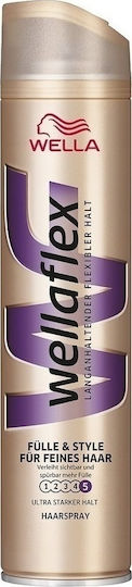 Wella Wellaflex Full & Style Λακ για Ελαφρύ Κράτημα 250ml