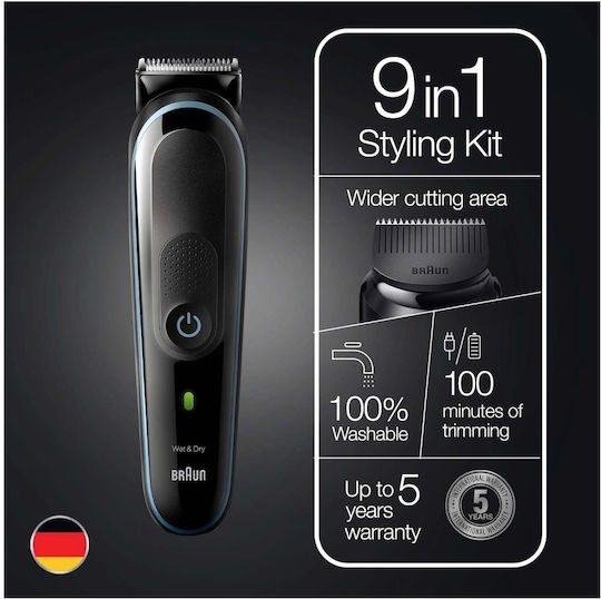 Braun All-in-one Trimmer 5 Wiederaufladbar Haarschneidemaschine Braun MGK5380