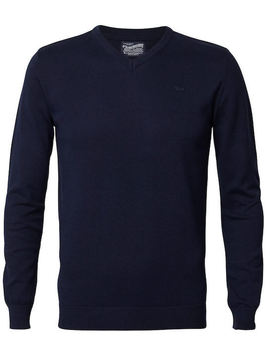 Petrol Industries Men's Long Sleeve Sweater Blue