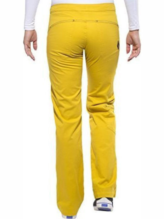Black Diamond Credo Women's Climbing Long Trousers Yellow