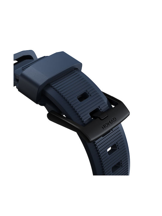 Nomad Sport Rugged Strap V2 FKM Strap Silicone Atlantic Blue Black (Apple Watch 44/45/46mm/Ultra 49mm)