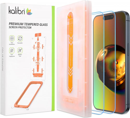 Kalibri Full Face Tempered Glass 2τμχ (iPhone 15 Plus)