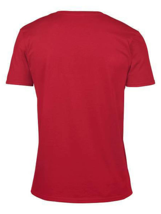 Takeposition Men's Athletic Short Sleeve Blouse RED