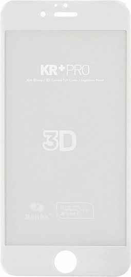 Benks 3D 0.23мм Закалено стъкло Бял (iPhone SE 2022 / 2020 / 8 / 7 - iPhone SE 2022 / 2020 / 8 / 7)
