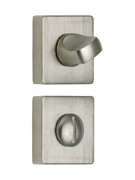 Viometale Lever Middle Door with Rosette 06.880 Pair Silver