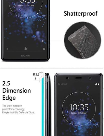 Ringke 2.5D 0.33mm Tempered Glass 3τμχ (Sony Xperia Xz2 Premium)