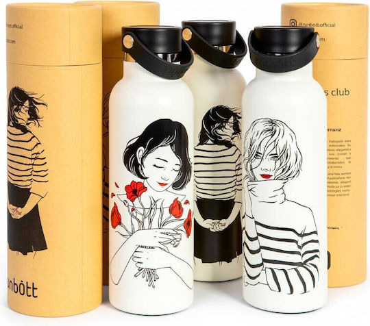 Runbott Sticlă Termos Oțel Inoxidabil 600ml Multicolor