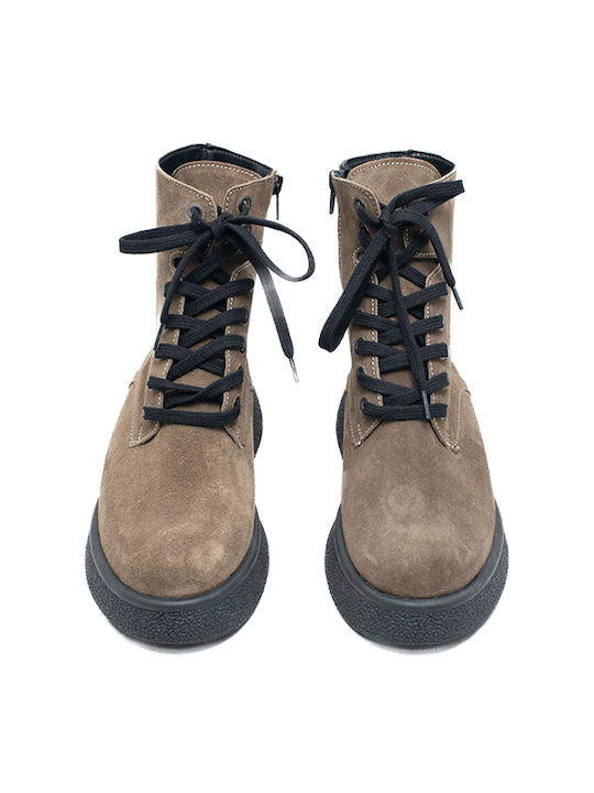 Suede Γυναικεία Αρβυλάκια Χακί