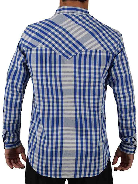 Scotch & Soda Men's Shirt Long Sleeve Checked KARO (KARO)