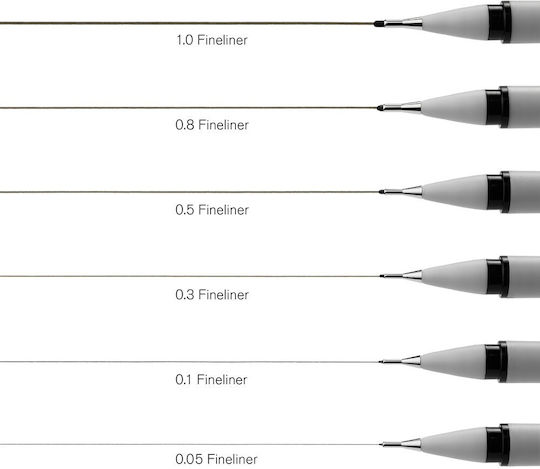 Winsor & Newton Μαρκαδόρος Σχεδίου Black
