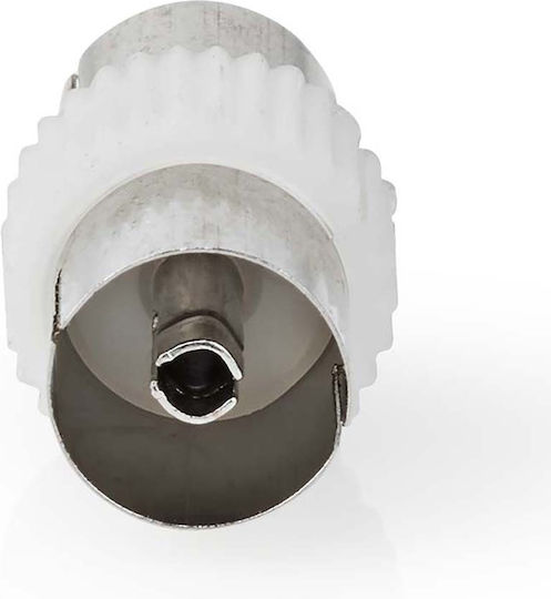 Nedis Konverter Koaxial weiblich zu Koaxial weiblich Weiß 1Stück CSGB40941WT