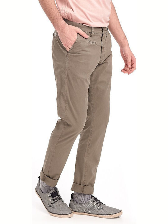 Uniform Jeans Charlie Herrenhose Chino Elastisch in Slim Passform Oil Green