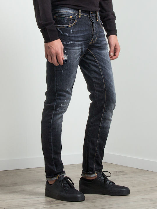 Ανδρικό Παντελόνι Ελαστικό Slim Fit Μπλε