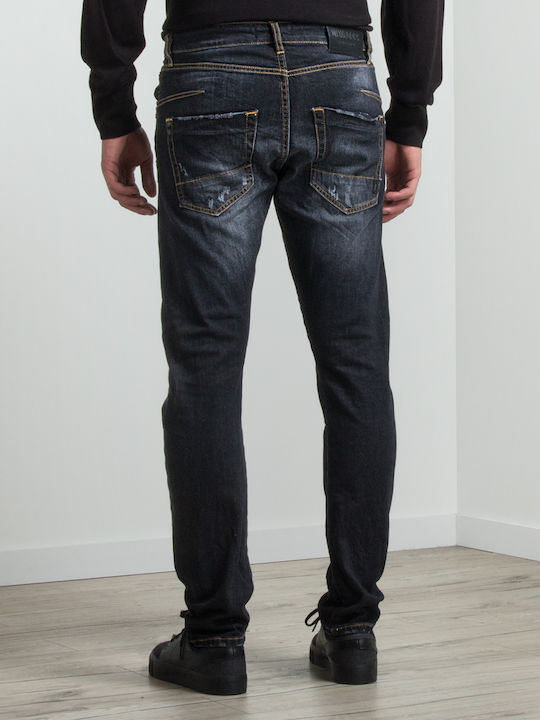 Ανδρικό Παντελόνι Ελαστικό Slim Fit Μπλε