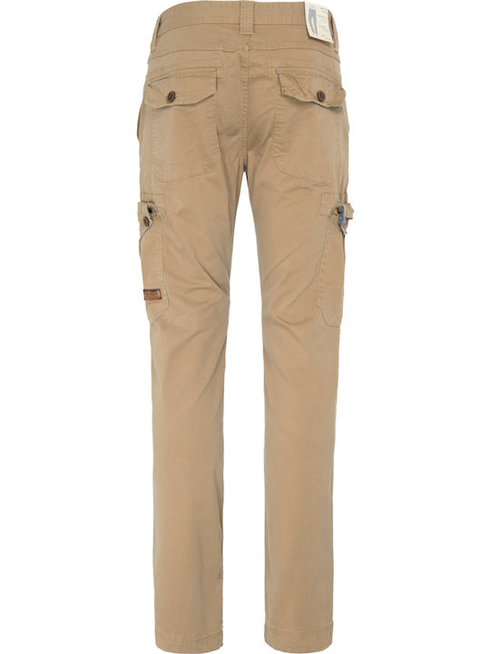 Travis Hose Cargo Splashed clay beige