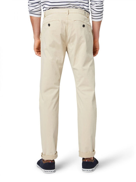 Tom Tailor Ανδρικό Παντελόνι Chino σε Slim Εφαρμογή cashew beige