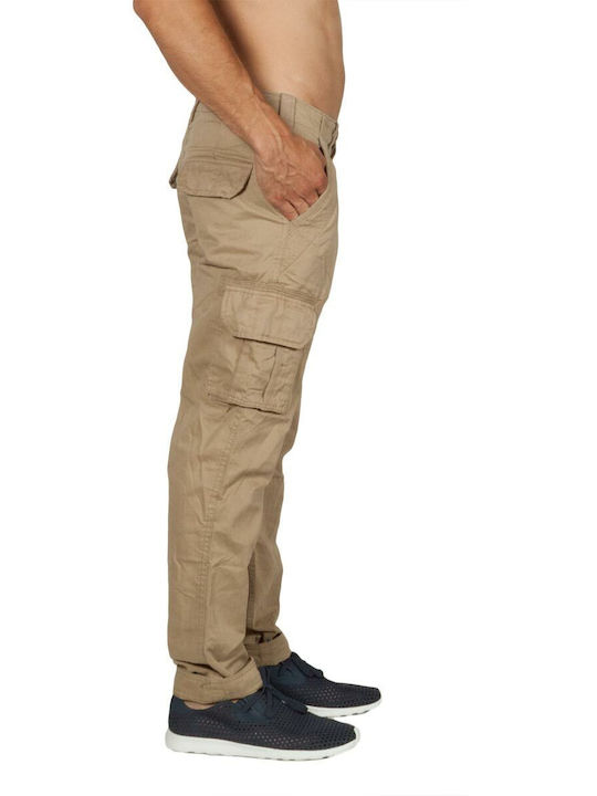 Gnious Men's Trousers Cargo Beige